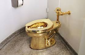 Gouden wc-pot Callelan